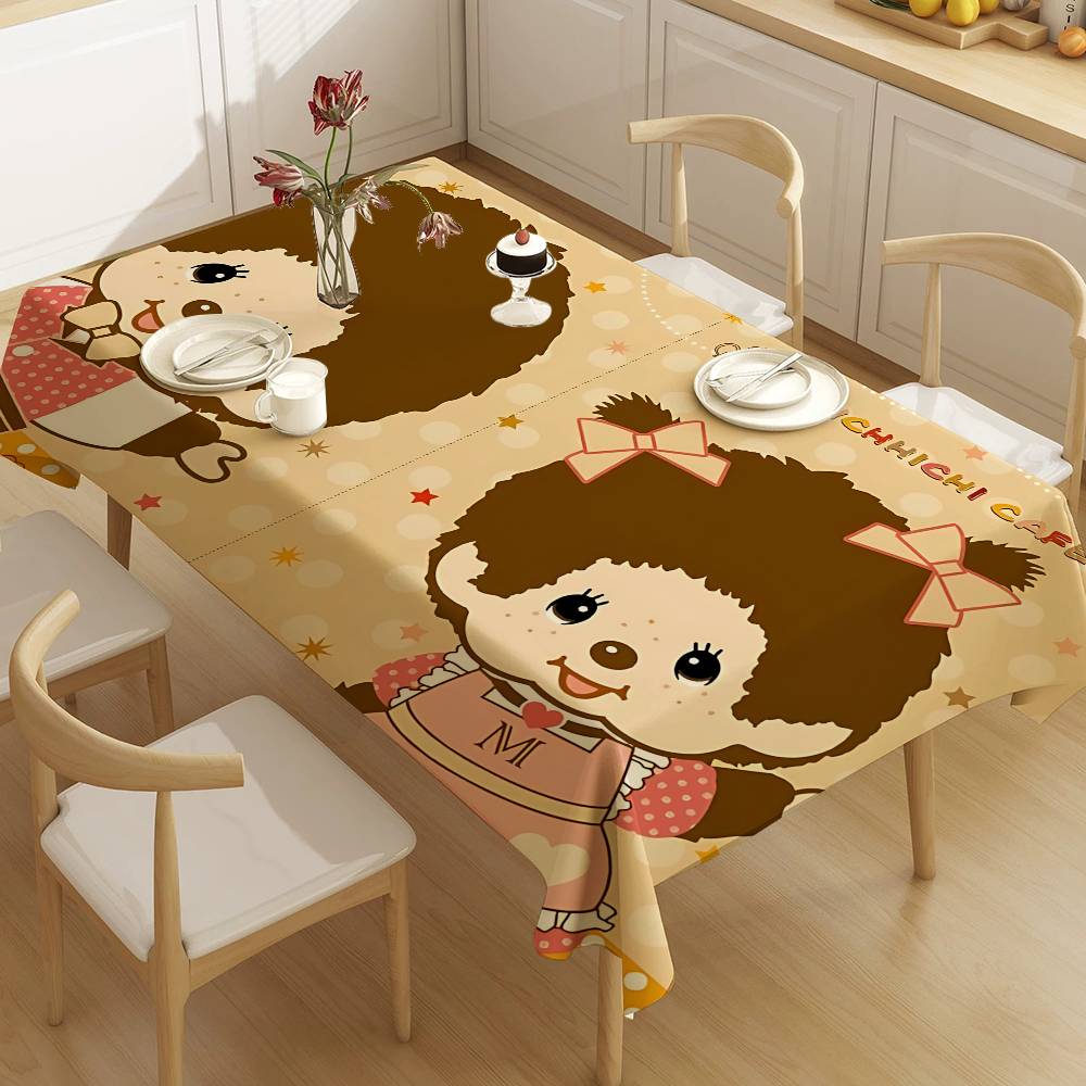 Home Textiles Today News - Popular Logo M-Monchhichi Fashion Tablecloth Birthday
