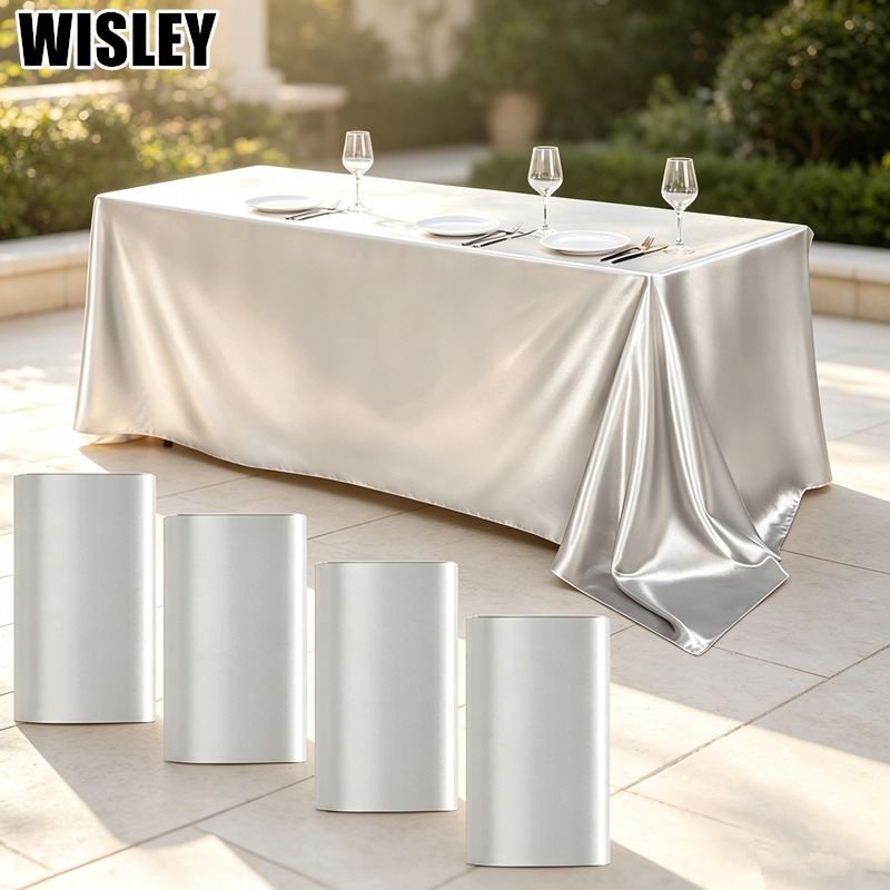 Home Textiles Today News - Satin Tablecloth Smooth Silky Table Cover