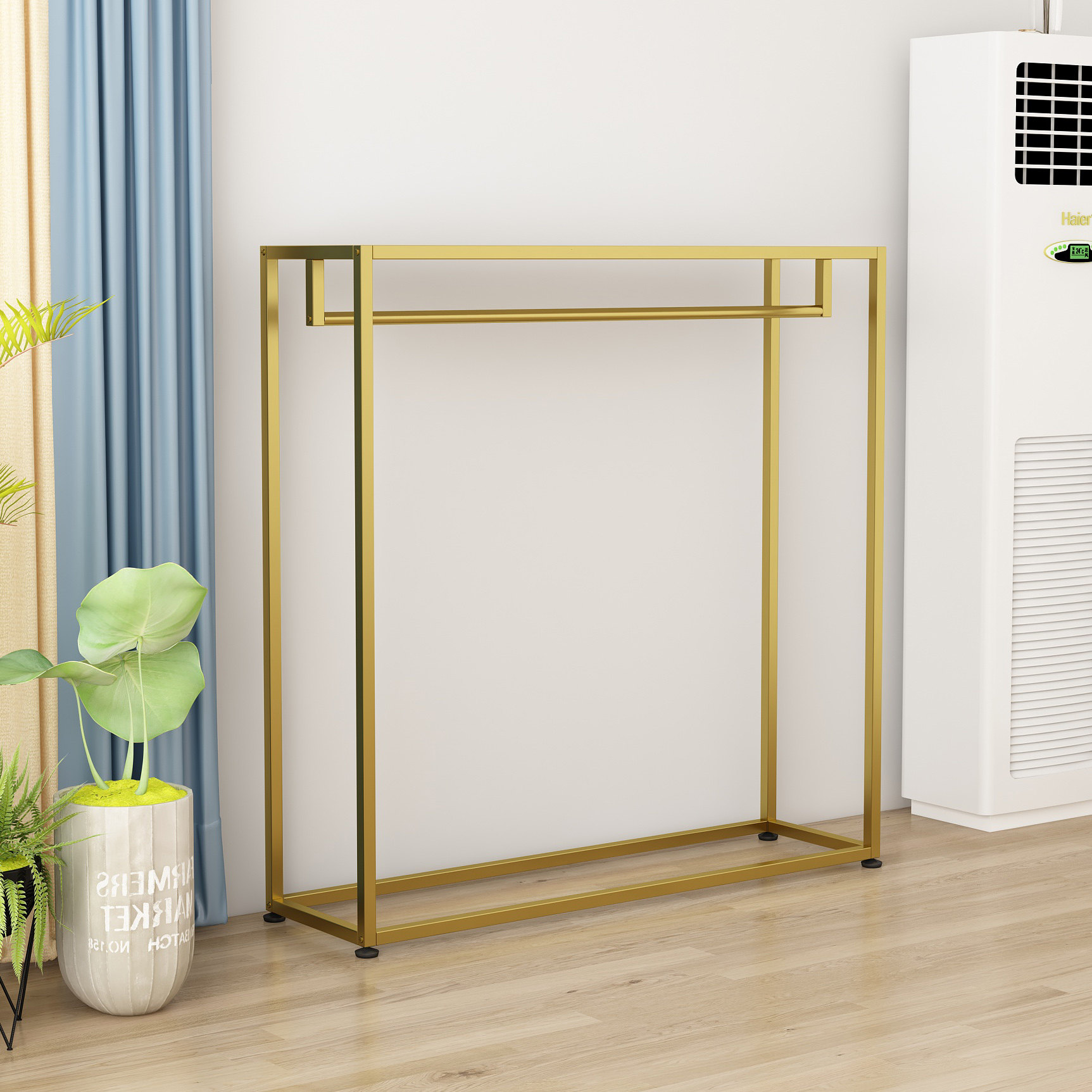 Curtain elevator display rack  - Home Textiles Exhibition review and price