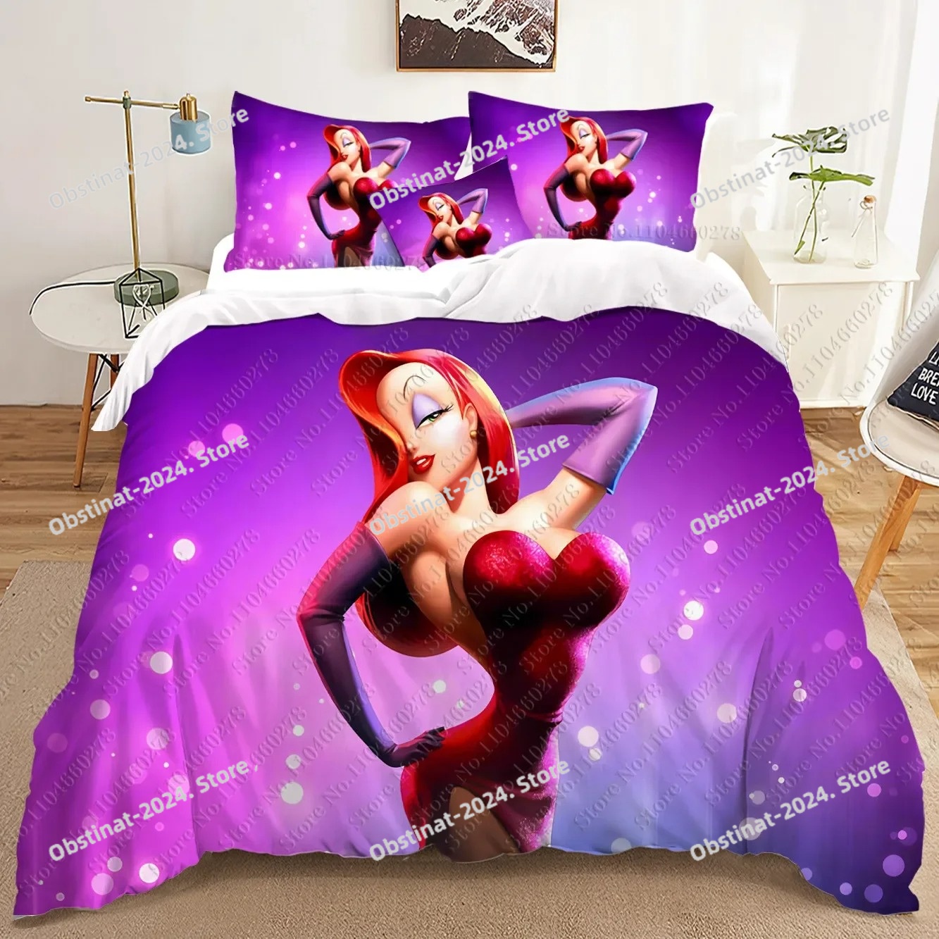fashion Jessica Rabbit 3D Bedd - Home Textiles Classic Fashion review and price