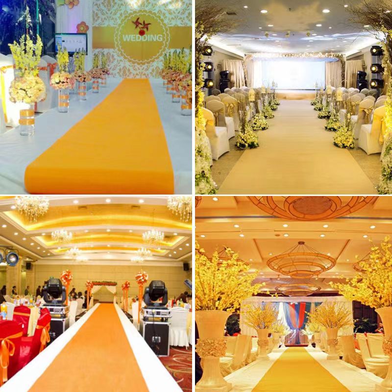 Yellow Disposable Carpet for W - Home Textiles Exhibition review and price