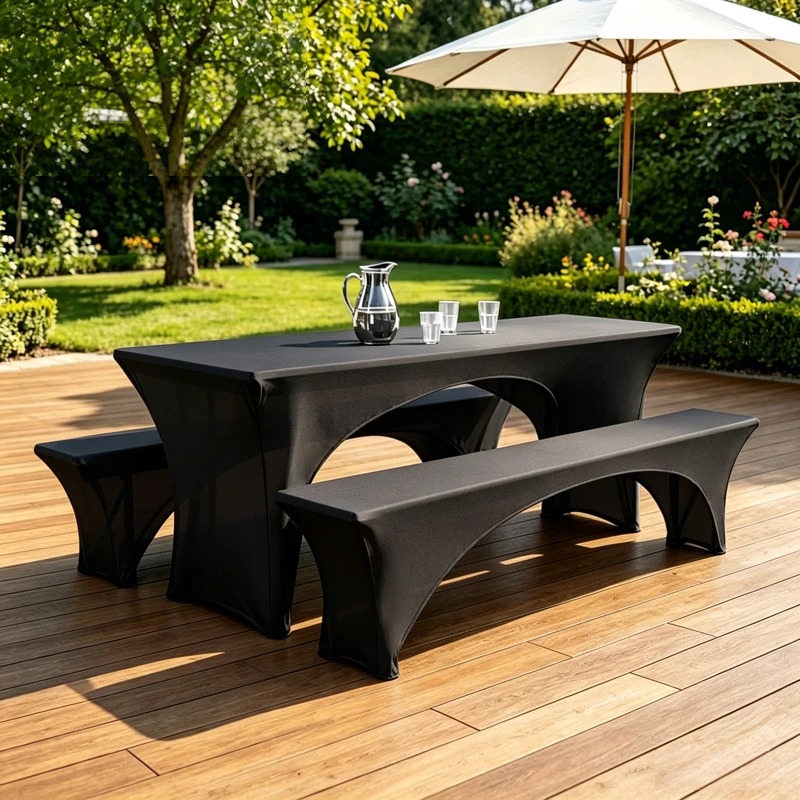 3Pcs Spandex Table Cover Open  - Home Textiles Today News review and price