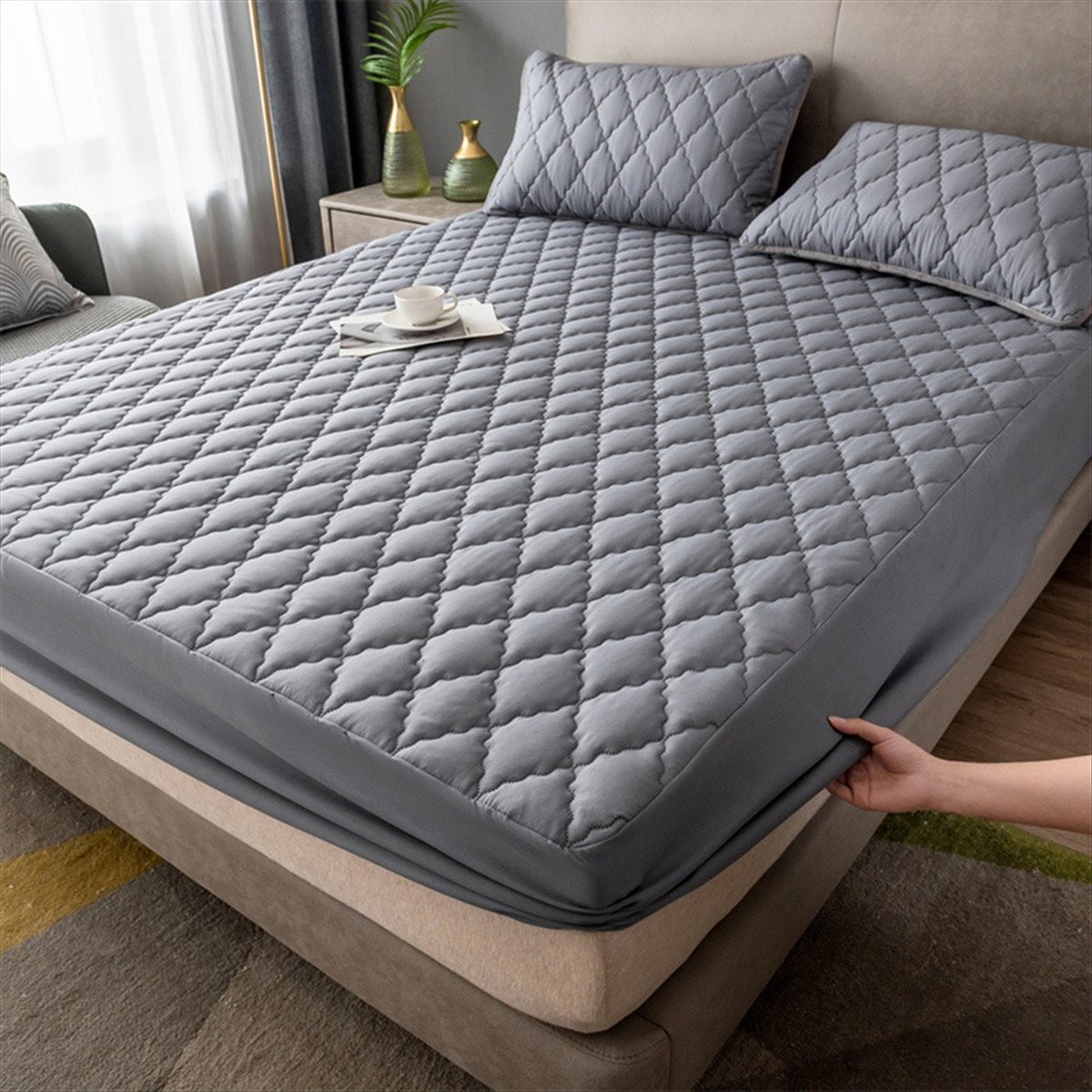 Learned- Waterproof Fitted Bed - Bed Sheet Microfiber review and price