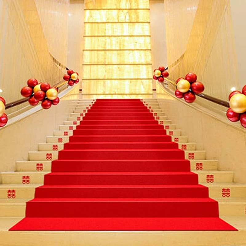 Red Wedding Carpet Thick Mater - Home Textiles Exhibition review and price