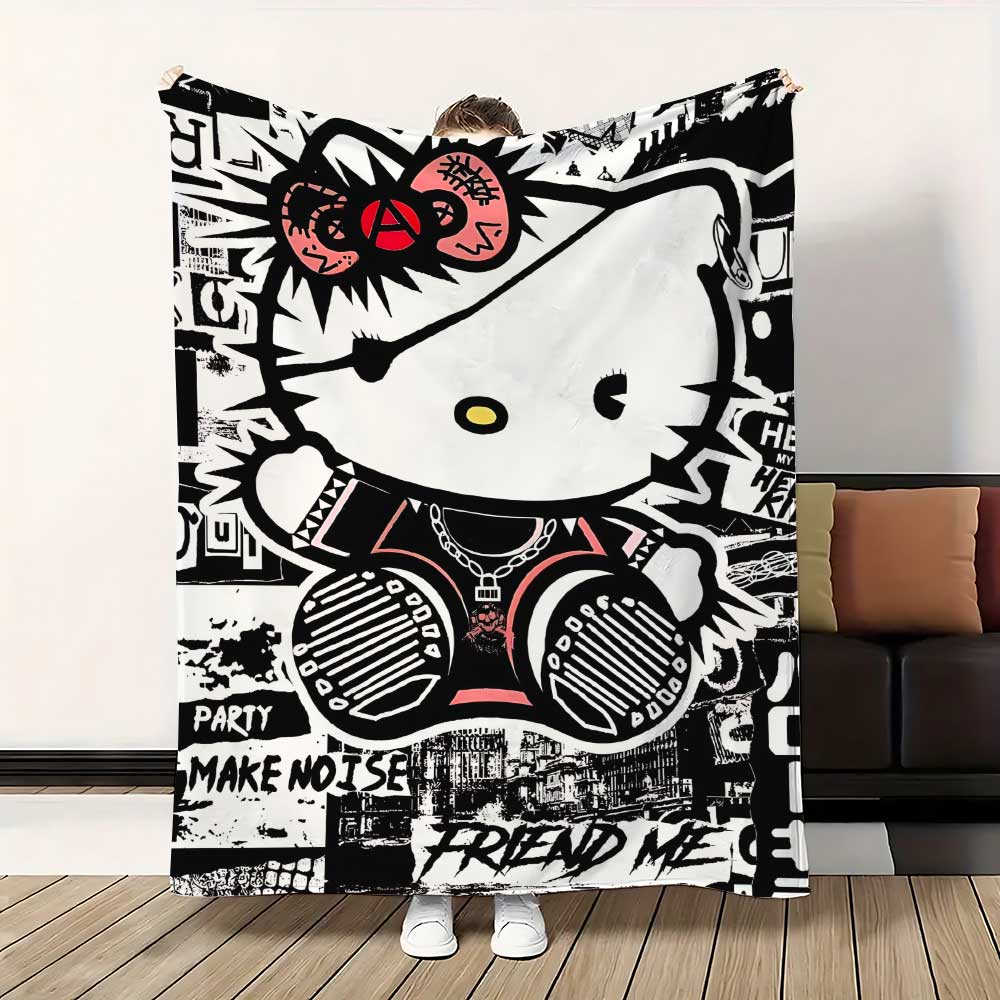 Kawaii Cat Hellos Warm Blanket - Bed Sheet Microfiber review and price
