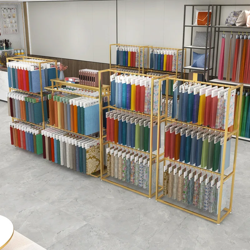 Fabric sample display stand Ho - Home Textiles Exhibition review and price