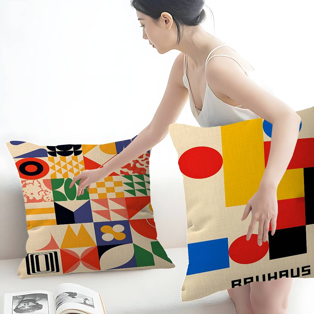 Abstract Bauhaus Exhibition Cu - Home Textiles Exhibition review and price